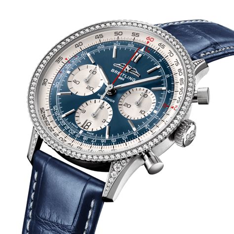 breitling exhibition back|Breitling navitimer blue.